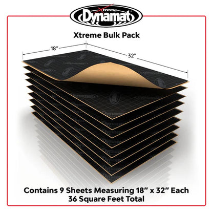 DYNAMAT XTREME BULK PACK SOUND DEADENING (457MM x 812MM x 1.72MM) - 9 SHEET PACK