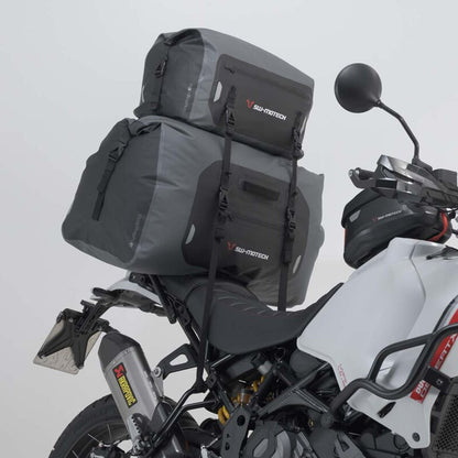 TAIL BAG SW MOTECH DRYBAG 26L GREY BLACK WEATHERPROOF