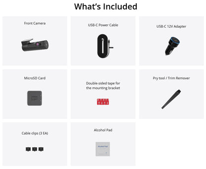 BLACKVUE ELITE 8 1CH 2K DASHCAM 64 GB FRONT CAMERA ONLY
