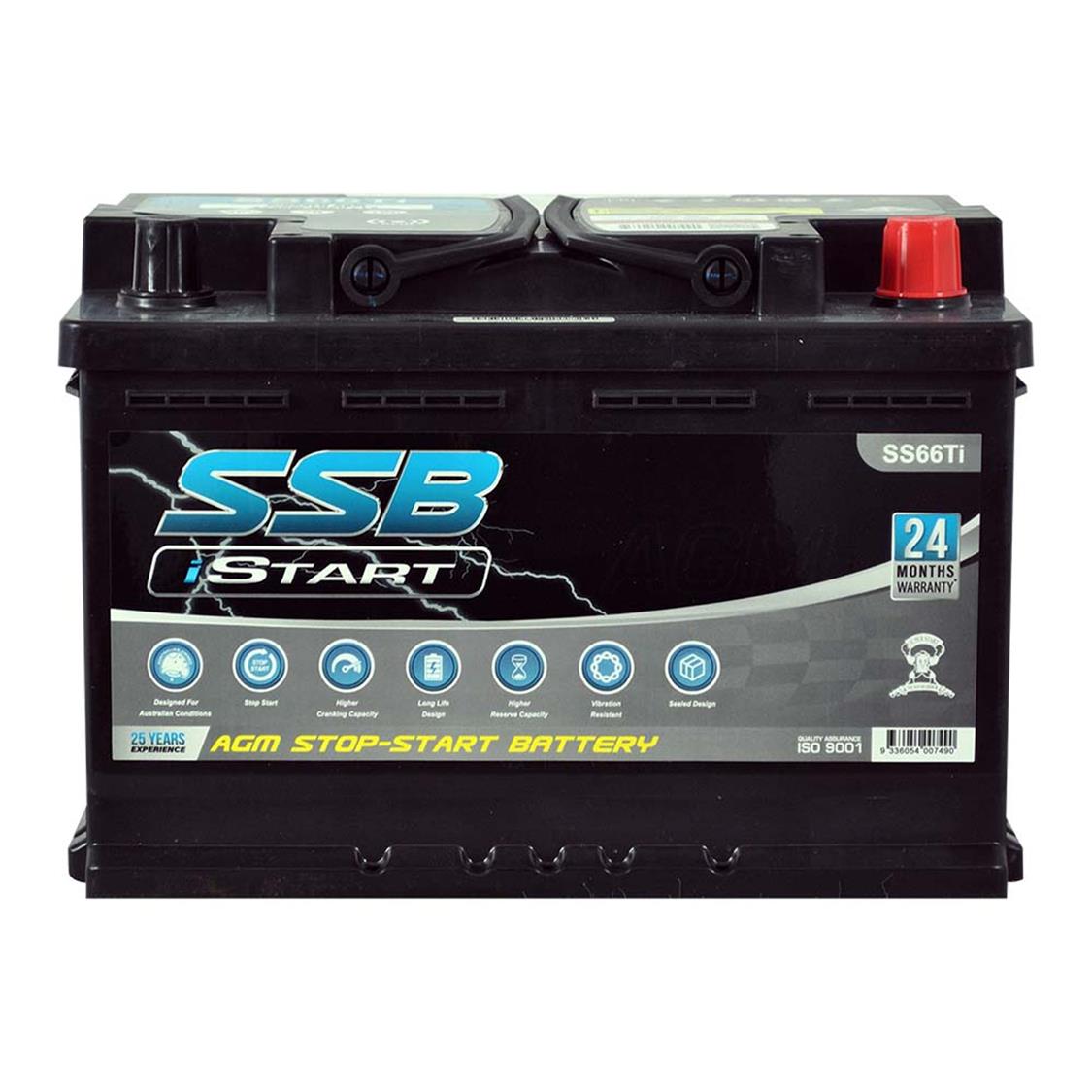 AGM BATTERY STOP START VRLA 12V 900CCA 70AH BY SSB HIGH PERFORMANCE