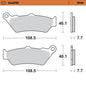 BRAKE PADS MOTO MASTER REAR PRO SINTERED FOR BMW DUCATI MOTO GUZZI TRIUMPH VICTORY