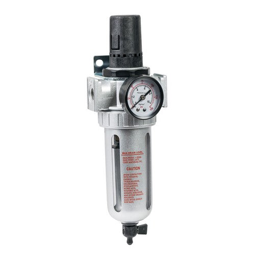 IWATA 2SPRAY AIR FILTER / MOISTURE TRAP & REGULATOR WITH GAUGE 1/4"