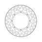 BRAKE DISC FRONT MOTO MASTER VINTAGE 250MM KAWASAKI KDX200 89-21 KX125 85-88 KX250 85-88 KX500 85-88