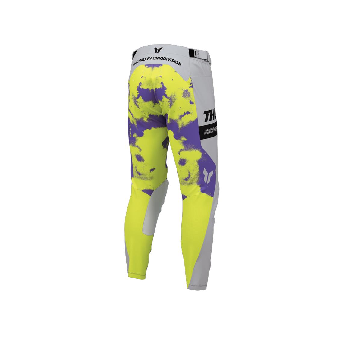 THOR MX PANT YOUTH LAUNCHMOD BLEACH GRAY/ACID