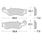 BRAKE PADS FRONT MOTO MASTER NITRO SPORT YAMAHA