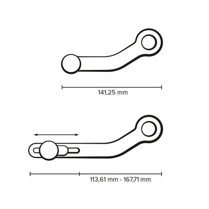 SW MOTECH GEAR LEVER CNC MILLED ALUMINIUM HARDCOAT BMW R NINE T 14-2ON
