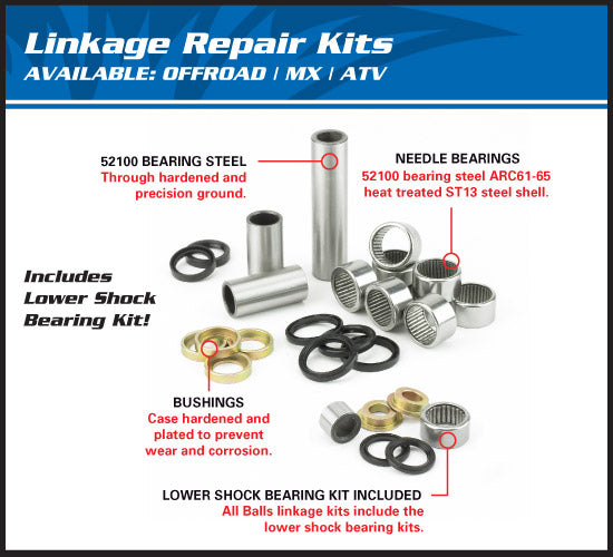 ALL BALLS LINKAGE BEARING KIT SUZUKI RM125 RM250 96-97
