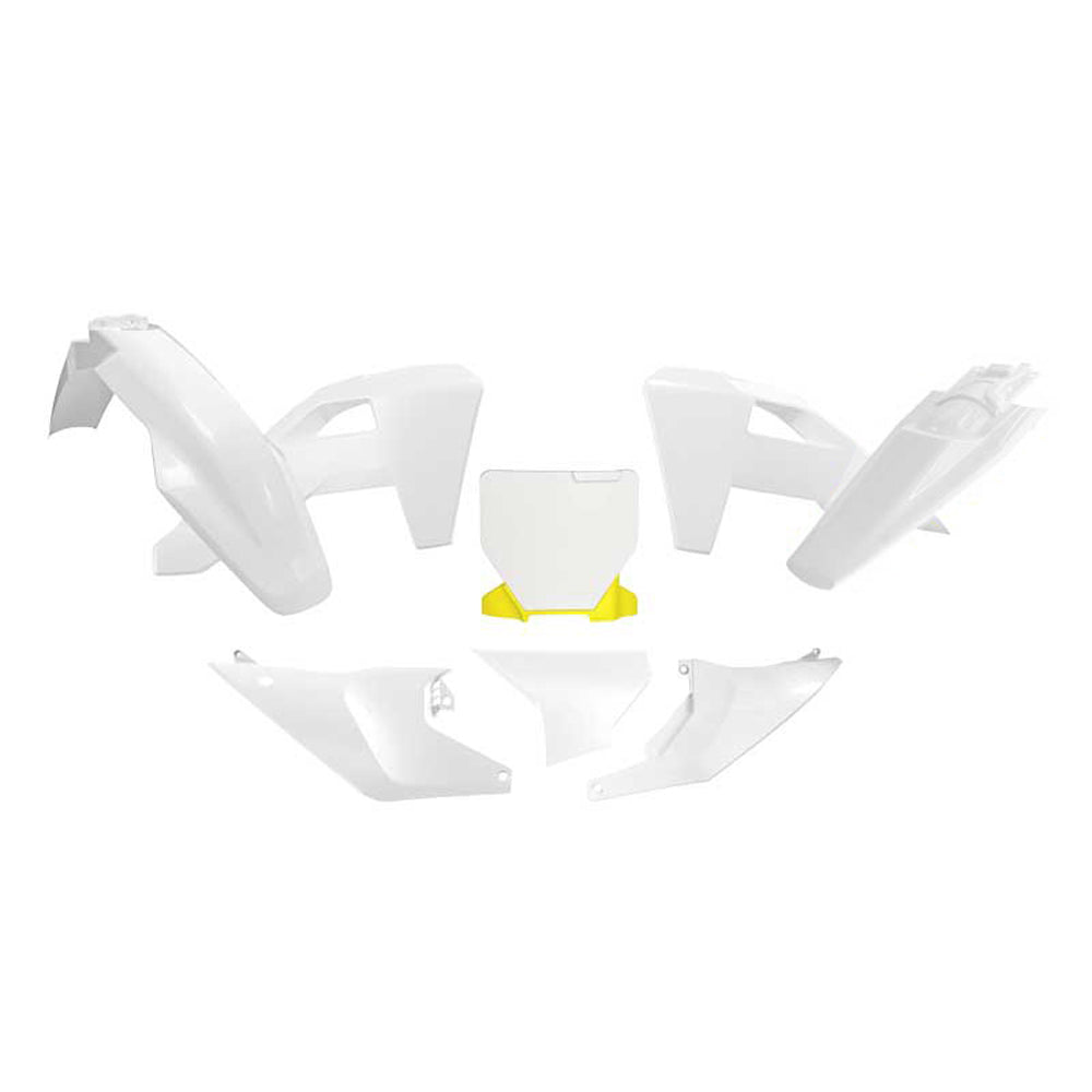 PLASTICS KIT RTECH 6 PIECE WHITE HUSQVARNA FC FX TC TX