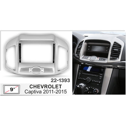 FITTING KIT 9" DASH CHEVROLET / HOLDEN CAPTIVA 7 - 2011 - 2015 (SILVER)