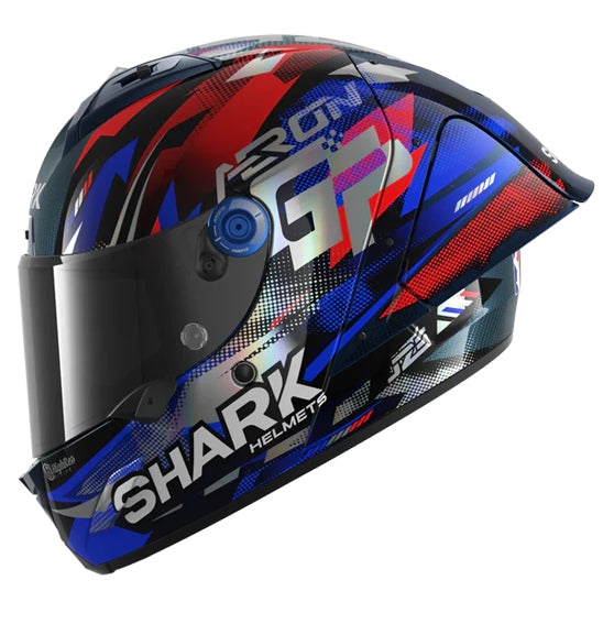 Shark AERON GP FIM RACING #1 Replica Zarco Victory - Blu/Red