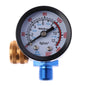 FORMULA AIR REGULATOR WITH PRESSURE GAUGE BLUE