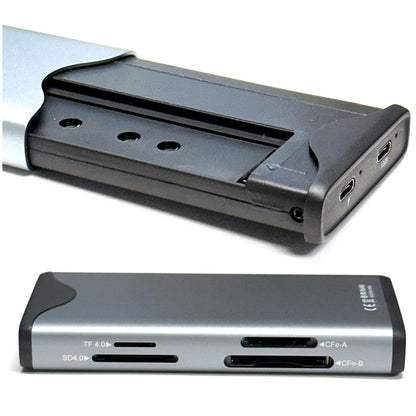 CFX-B / CFX-A / SDXC / MICRO SDXC MULTI CARD READER WITH M.2 SSD SLOT