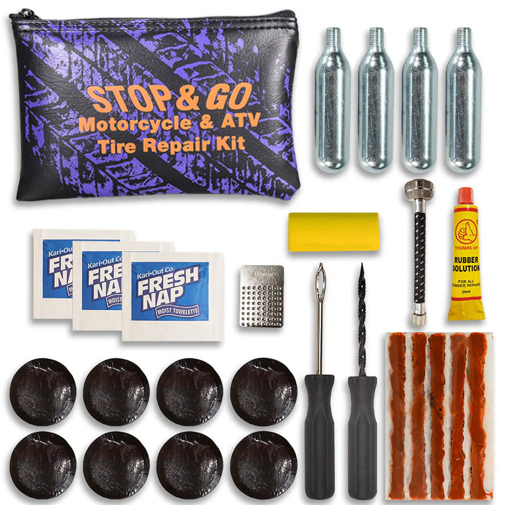 STOP & GO TYRE PLUGGER MOTORCYCLE ATV REPAIR KIT TUBE & TUBELESS