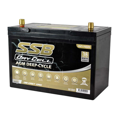 AGM BATTERY DEEP CYCLE DUAL PURPOSE 12V 105AH 780CCA BY SSB (27X MF) ULTRA HIGH PERFORMANCE