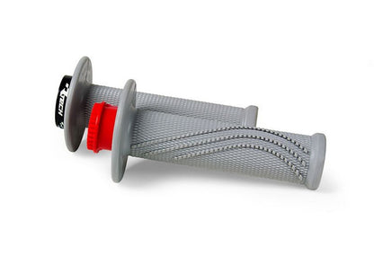 HANDLEBAR GRIPS RTECH R20 LOCK ON GREY UNIVERSAL