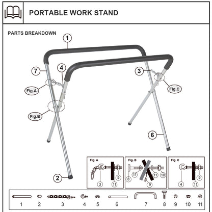 EDS AUTO PORTABLE WORK STAND SPARE FOAM PAD SINGLE