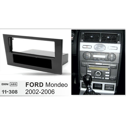 FITTING KIT FORD MONDEO 2002 - 2007 (MK3) (VISTEON UNIT) DIN ONLY (DARK GREY)