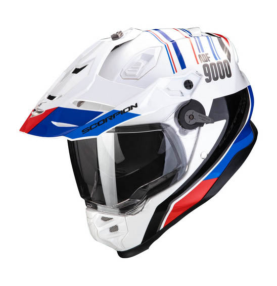 Scorpion EXO ADF-9000 AIR DESERT - White/Blue/Red