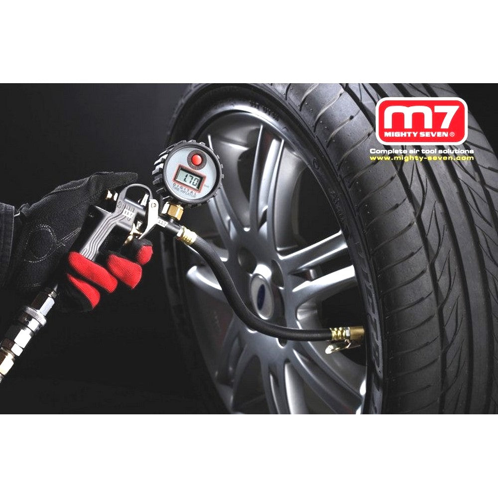 M7 DIGITAL TYRE INFLATOR PSI AIR TOOL TO WORK WITH AIR COMPRESSOR