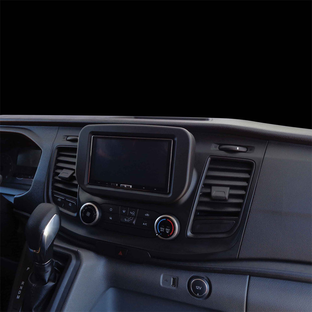 FITTING KIT DASH KIT FORD TRANSIT (VO) 2020 - 2022 (MATTE BLACK)