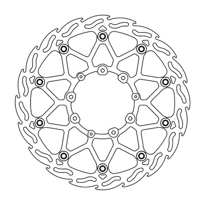 BRAKE DISC FRONT MOTO MASTER FLAME 320MM HONDA CRF250L 13-ON CRF300L 21-ON