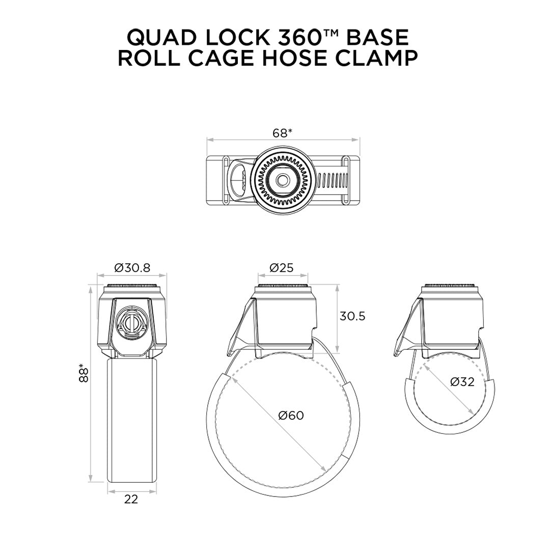 Roll Cage Hose Clamp Tech Specs