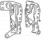RADIO BRACKETS TOYOTA HILUX 2004 ON SIDE BRACKETS