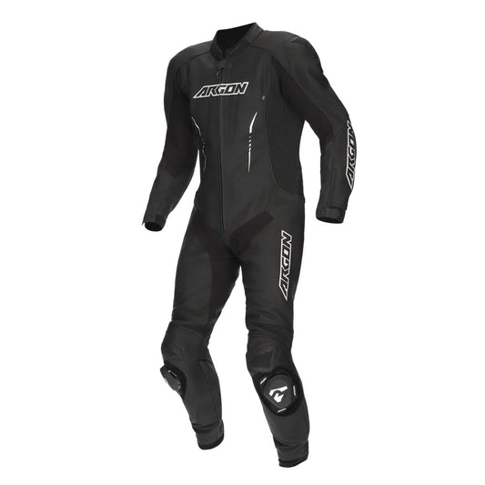 ARGON Evade 1-Piece Leather Race Suit - Black White