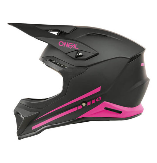 O'Neal 2025 1SRS SOLID Helmet - Black/Pink