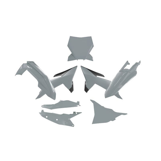 PLASTICS KIT RTECH 6 PIECE GREY BLACK KTM SX SXF