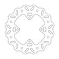 BRAKE DISC FRONT MOTO MASTER NITRO 220MM HONDA CR80R 96-02 CR85R 03-07 CRF150R 07-ON