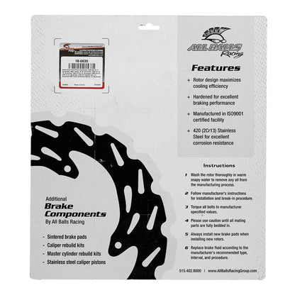 Brake Disc Front / Rear 18-0030