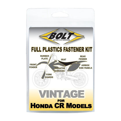 Bolt Body Work Fastener Kit Honda CR125 '85-'90 CR250/500 '85-'89