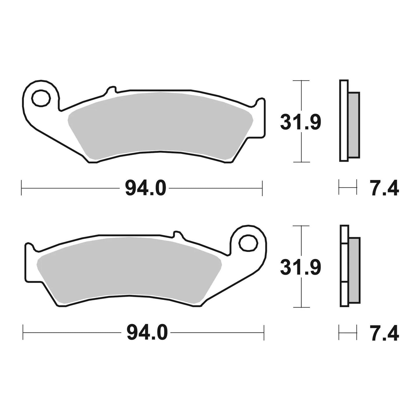 Brembo Prime Carbon Ceramic Front Brake Pads 07HO25TT