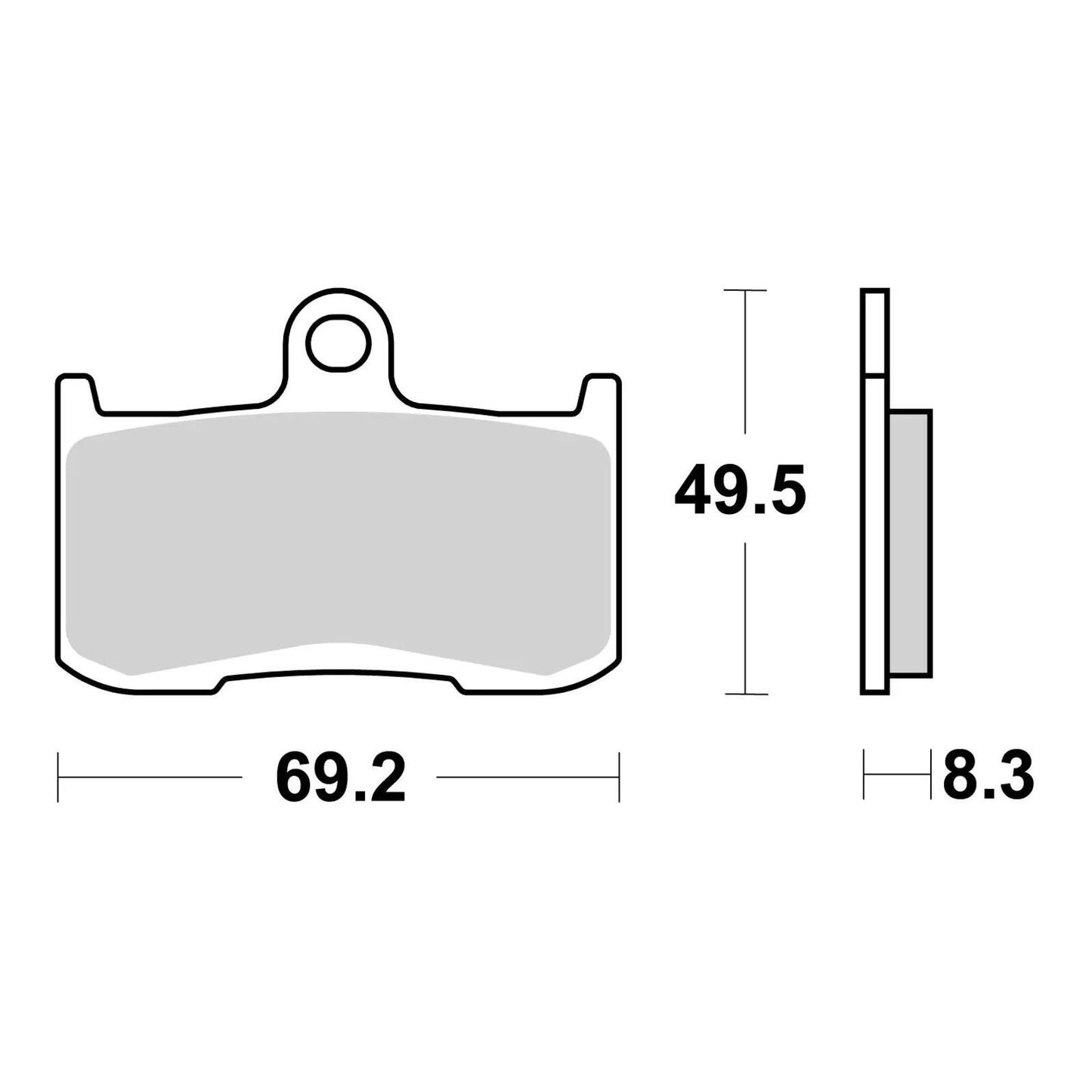 Brembo Xtra Sinter Front Brake Pads 07KA23SR