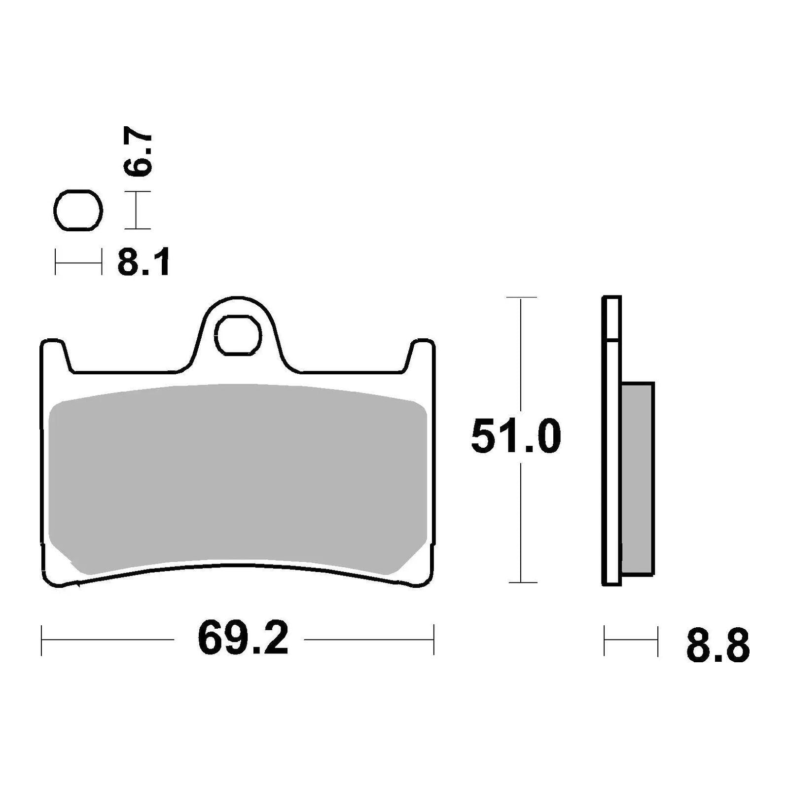 Brembo Prime Sinter Front Brake Pads 07YA23SA