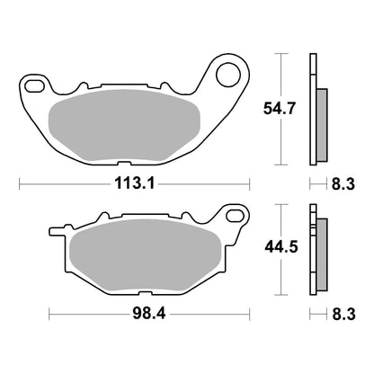 Brembo Prime Sinter Front Brake Pads 07YA52SA