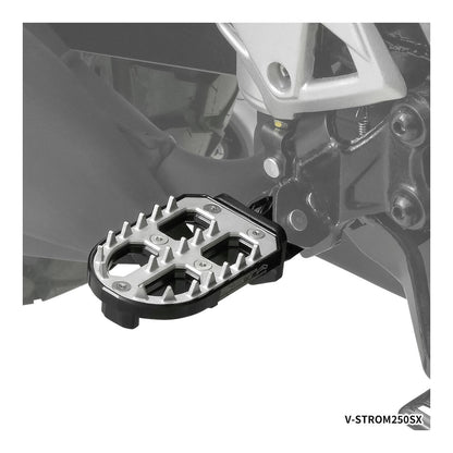 Zeta Adventure Foot Pegs V-Strom – Black