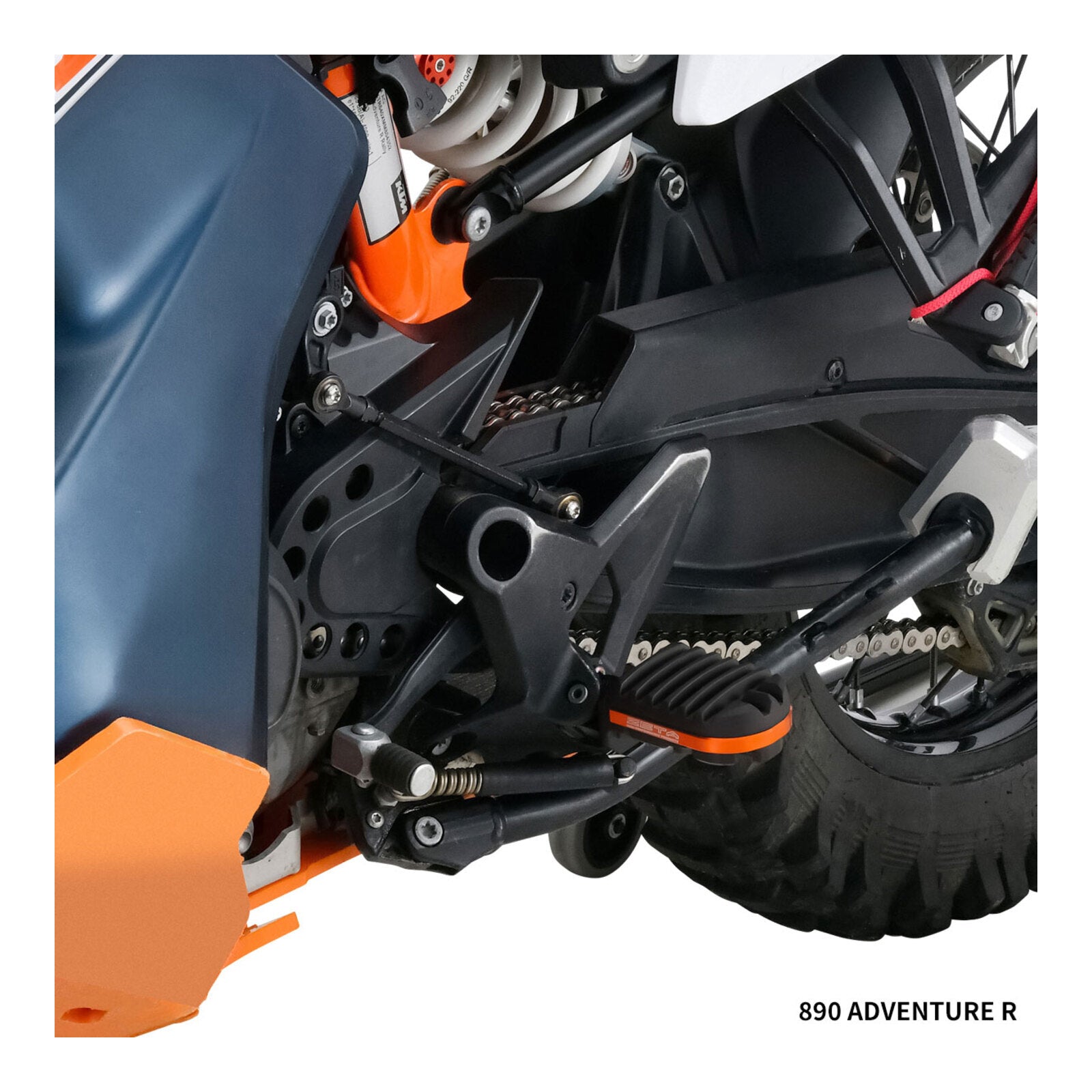 Zeta Adventure Foot Pegs KTM – Orange