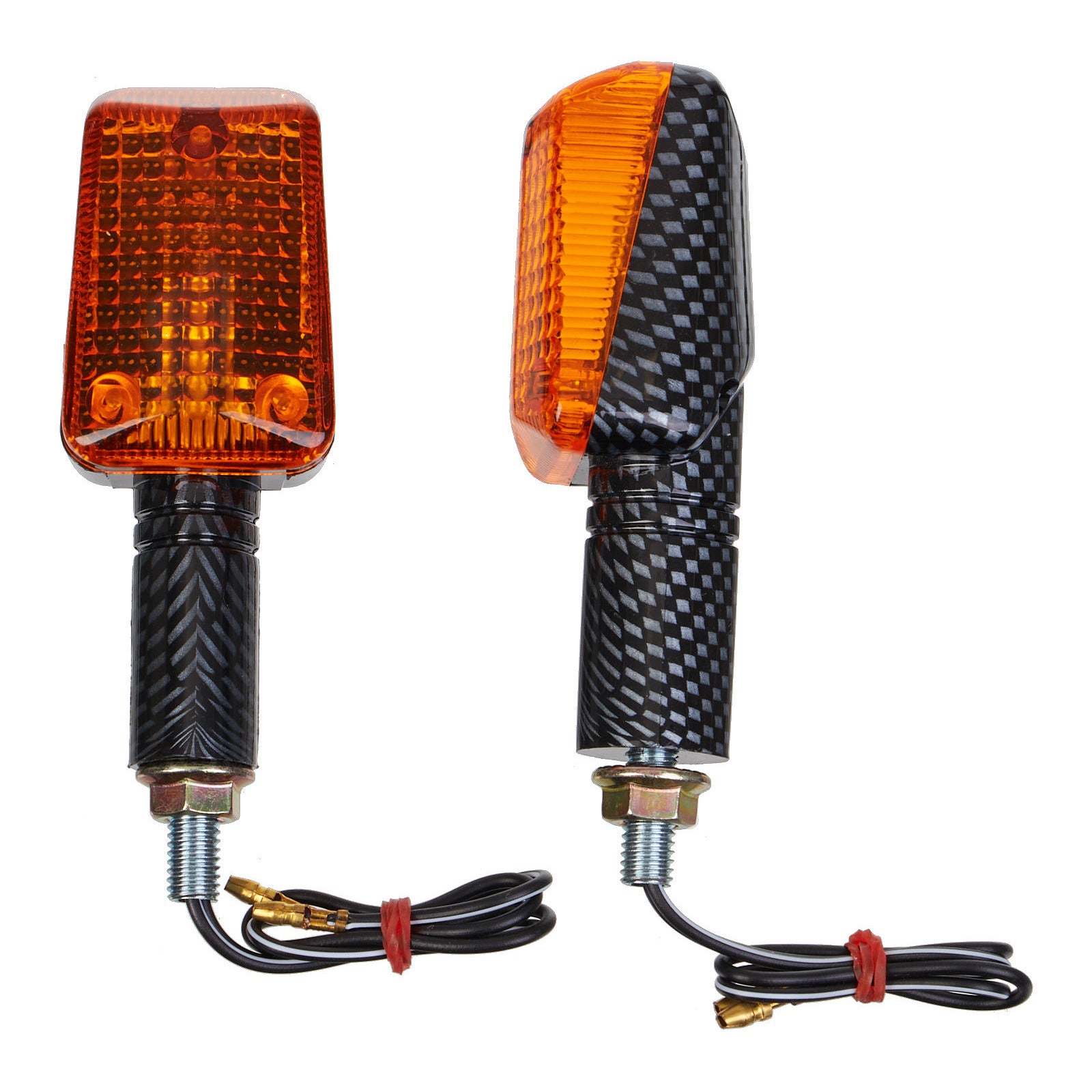 Whites Flasher Universal Long Mount Carbon (Pair)