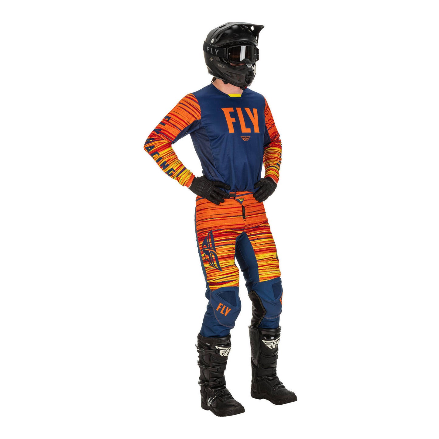 Fly Racing Kinetic Wave Pant - Navy / Orange