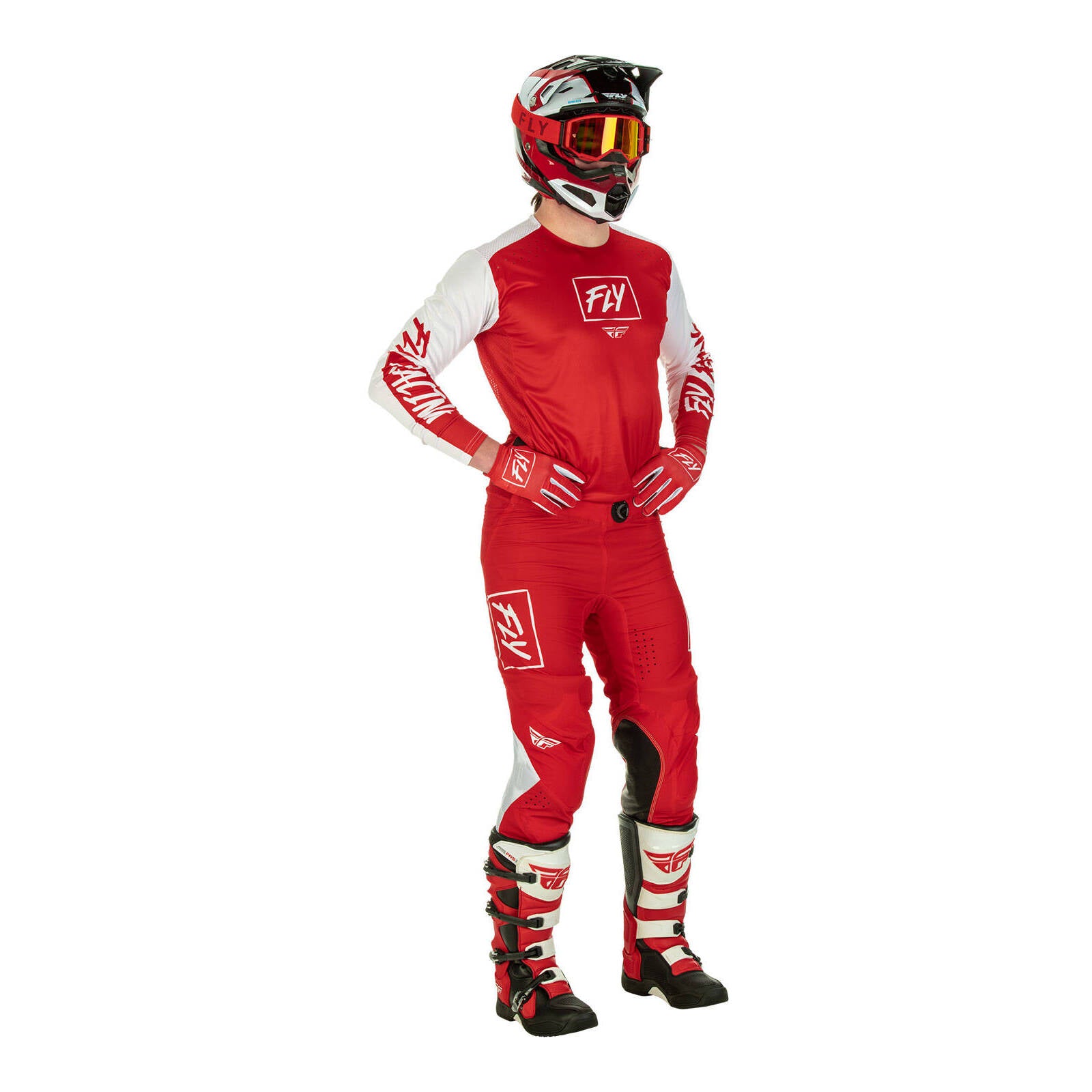 Fly Racing Lite Hydrogen Pant - Red / White
