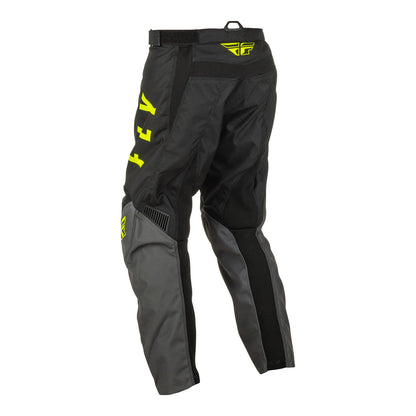 Fly Racing F-16 Youth Pant - Grey / Black / Hivis