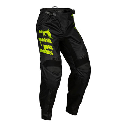 FLY Racing Youth F-16 Pants - Black / Neon Green / Light Grey