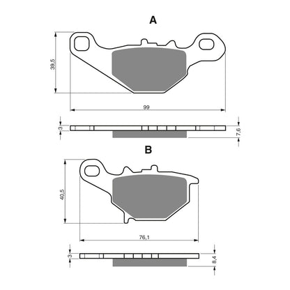 GOLDfren Brake Pads - S3 Sintered Sports