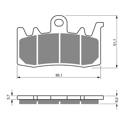 GOLDfren Brake Pads - S3 Sintered Sports