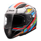 LS2 FF353 Rapid II XDron - White / Hi-Vis Orange / Blue