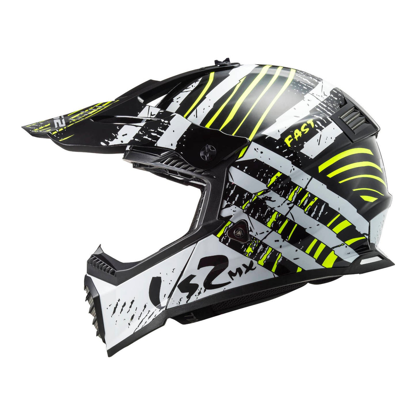 LS2 MX437 Fast Evo Verve Helmet - Black / White