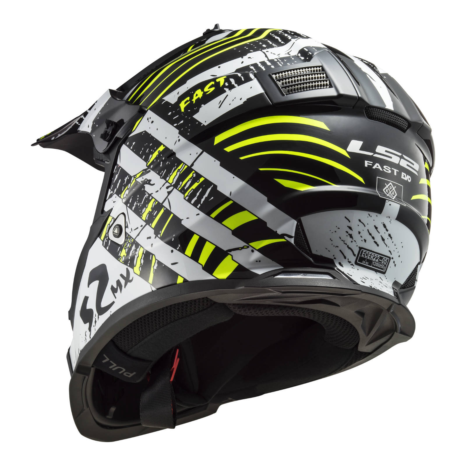 LS2 MX437 Fast Evo Verve Helmet - Black / White