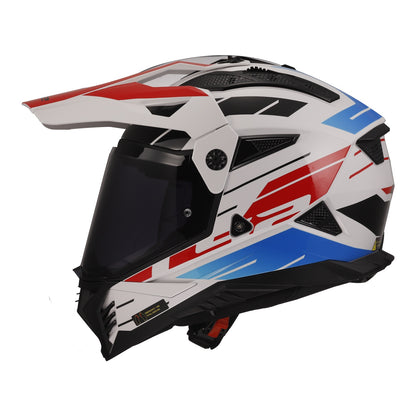 LS2 MX702 Pioneer II Namib - White / Red / Blue 06